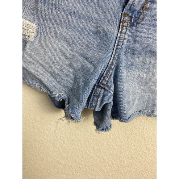 Gap 3" Jean Shorts Womens Size 27 Denim Distressed Cut Off Vacation Summer - Picture 10 of 12